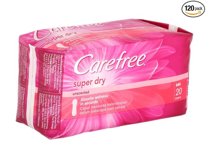 Carefree Super Dry Panty Liners, Pack of 3