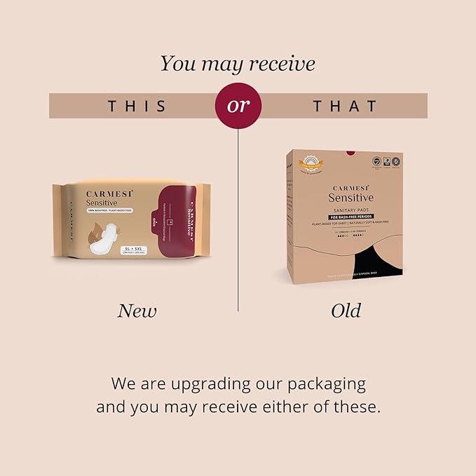 Carmesi Sensitive Sanitary Pads, Pack of 10