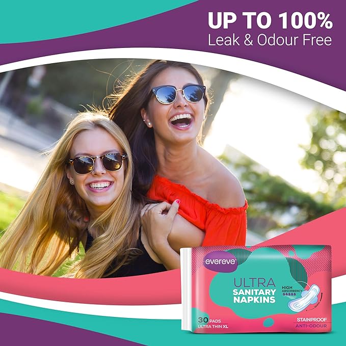 Evereve Ultra Sanitary Napkin/Pad, Pack of 2