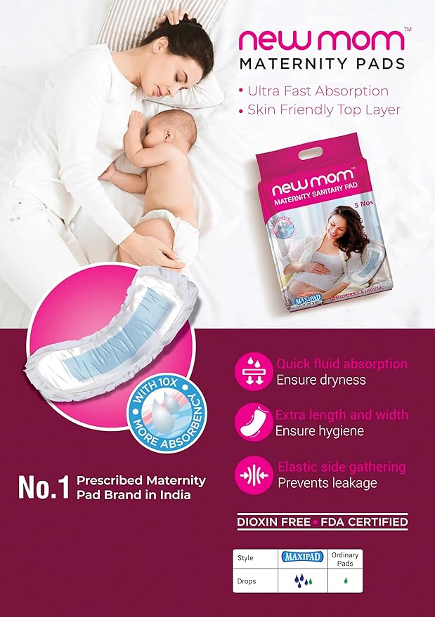 Newmom Disposable Maternity Pad-Value, Pack of 3