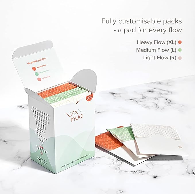Nua Ultra-Safe Sanitary Pads For Women, Pack of 12