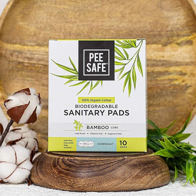 PEESAFE Organic Cotton Biodegradable Sanitary Pads