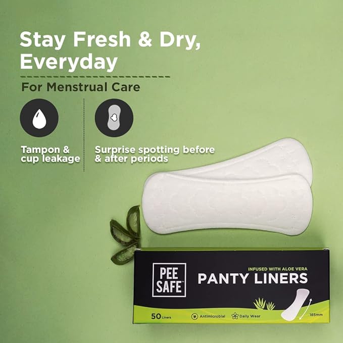 PEESAFE Panty Liners For Women Daily Use with Aloe Vera