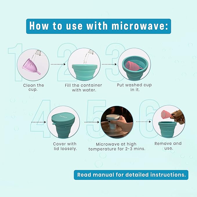 Sirona Collapsible Silicone Cup Menstrual Cup Sterilizer Foldable