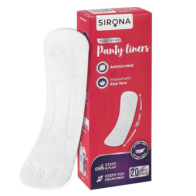 Sirona Daily Use Panty Liners for Women with Aloe Vera