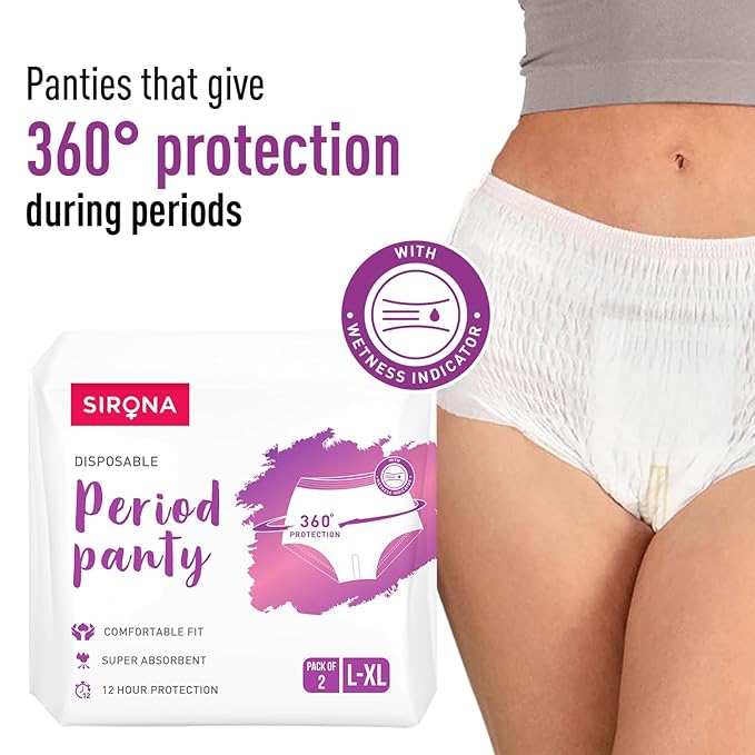 Sirona Disposable Period Panties for Women