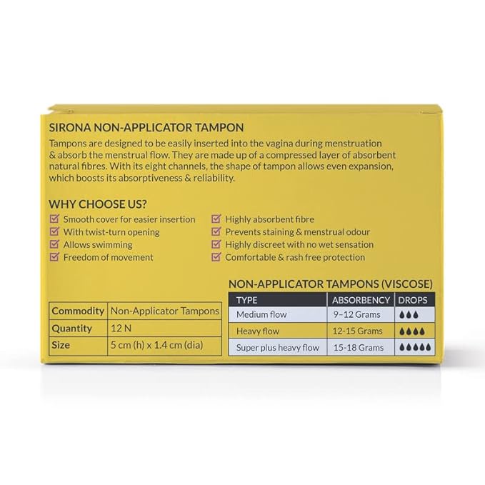 Sirona Period Made Easy Tampons