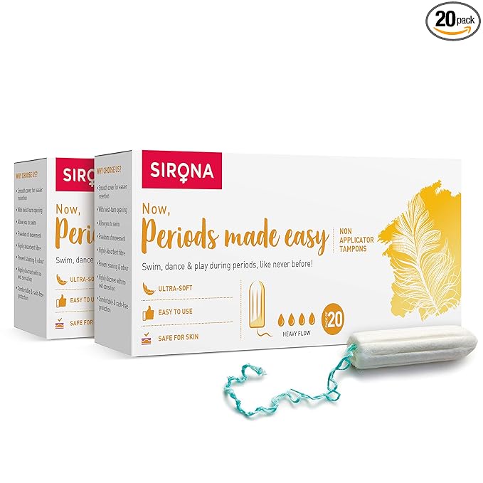Sirona Period Made Easy Tampons, Pack of 2