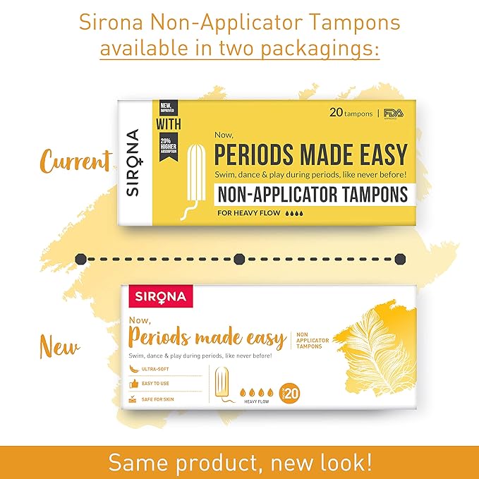 Sirona Period Made Easy Tampons, Pack of 3
