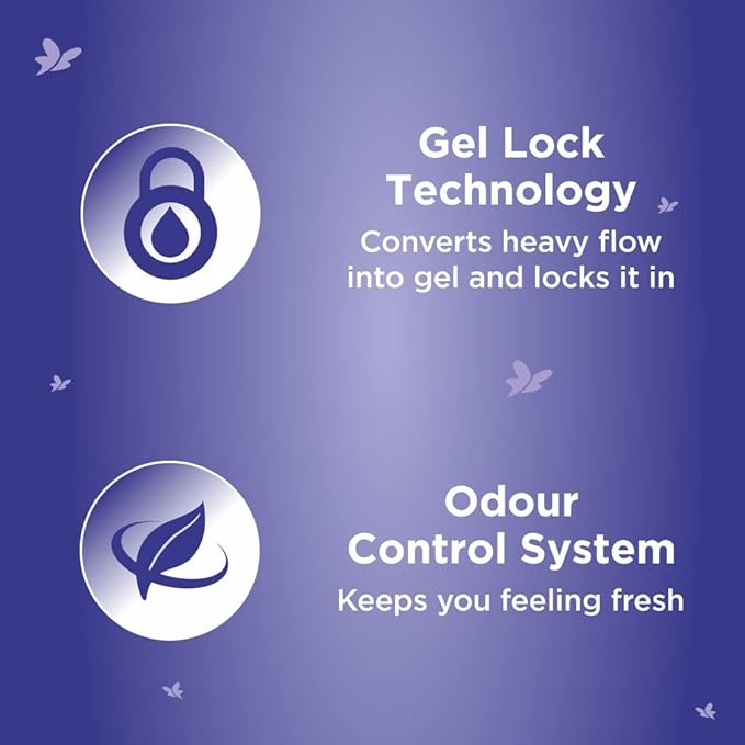 Stayfree Dry Max All Night Dry Cover Sanitary Pads For Women With Wings