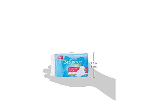 Stayfree Secure XL, Ultra Thin Dry Cover Sanitary Pads For Women With Wings