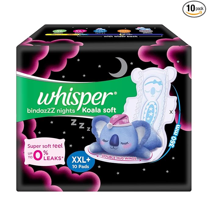 Whisper Bindazzz Night Koala Soft Sanitary Pads