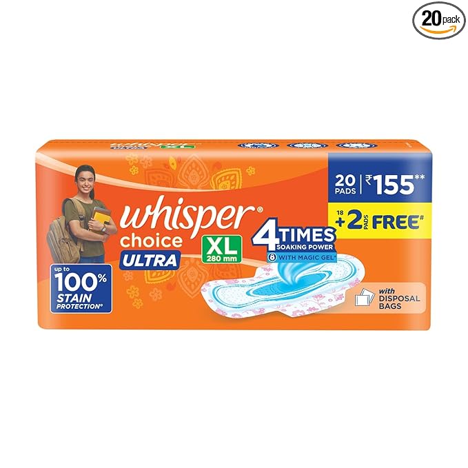 Whisper Choice Ultra XL Sanitary Pads