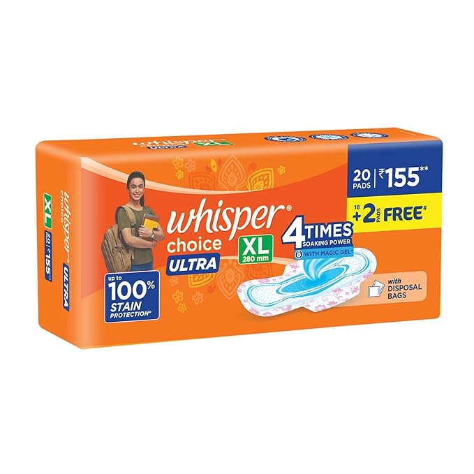 Whisper Choice Ultra XL Sanitary Pads