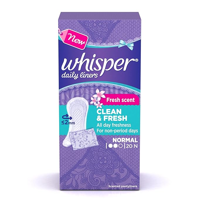 Whisper Clean and Fresh Daily Liners Sanitary pads for women