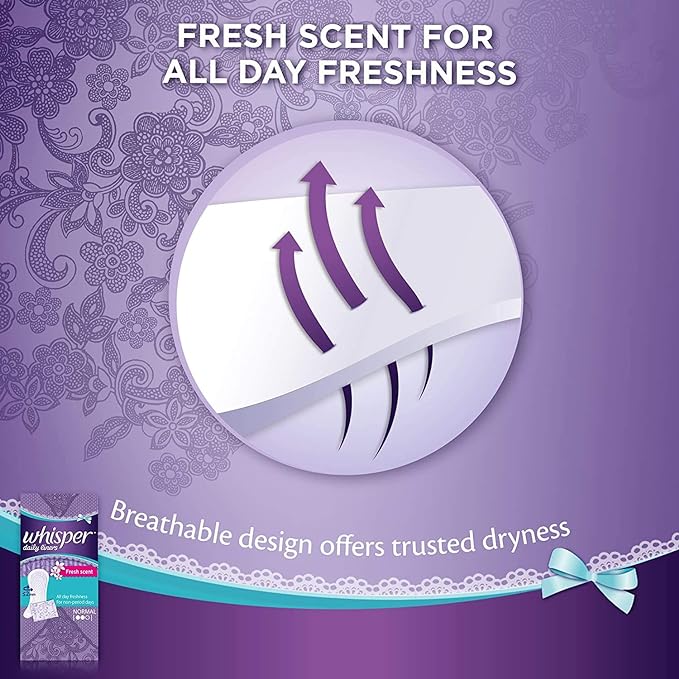 Whisper Clean and Fresh Daily Liners Sanitary pads for women