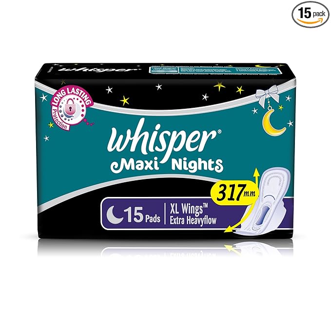 Whisper Maxi Nights Sanitary Pads for Women