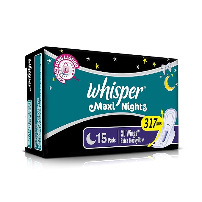 Whisper Maxi Nights Sanitary Pads for Women