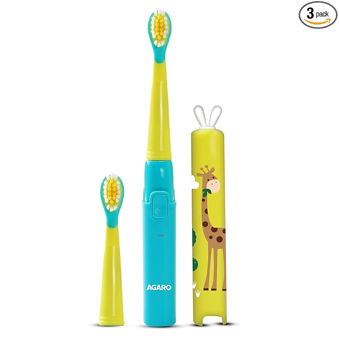 Agaro REX Sonic Electric Kids Toothbrush with 3 Brushing Modes & Rechargeable Battery
