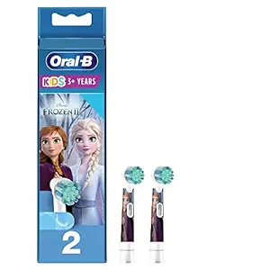 Oral B Kids Electric Rechargeable Toothbrush Heads Replacement Refills, Pack of 2