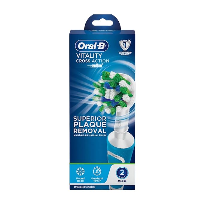 Oral B Vitality 100 Blue Criss Cross Electric Rechargeable Toothbrush