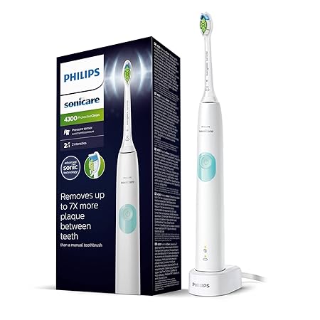 Philips HX6807/24 Sonicare ProtectiveClean 4300 Electric Toothbrush with Sonic Technology