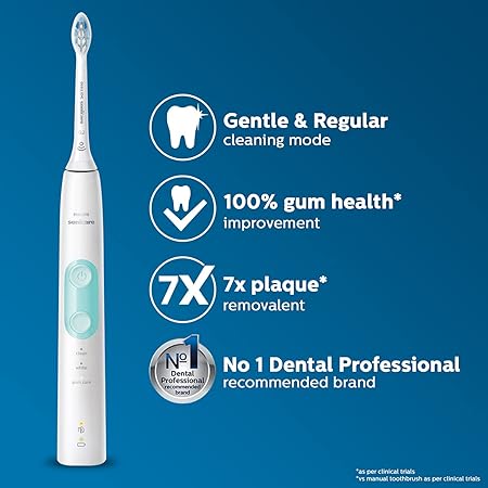 Philips HX6807/24 Sonicare ProtectiveClean 4300 Electric Toothbrush with Sonic Technology