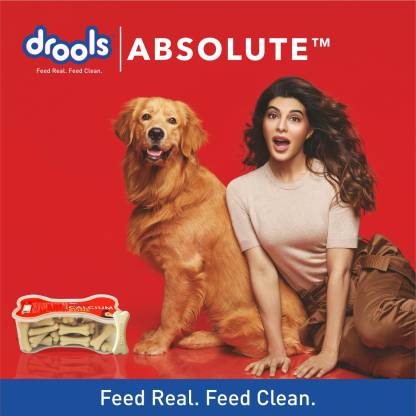 Drools Absolute Calcium Bone Jar- Dog Treats For All Life Stages - 40 Pieces