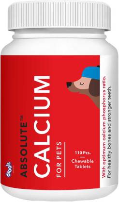 Drools Absolute Calcium Tablet- Dog Supplement - 110 Pieces