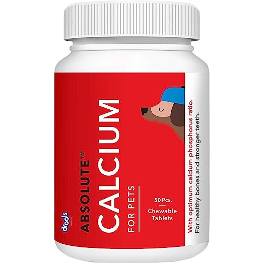 Drools Absolute Calcium Tablet- Dog Supplement - 50 Pieces