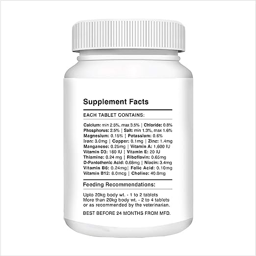 Drools Absolute Vitamin Tablet- Dog Supplement - 50 Pieces