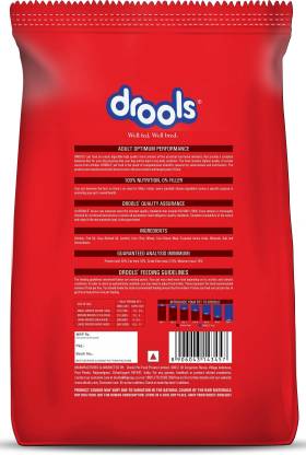 Drools Optimum Performance Adult Dry Dog Food- Chicken Flavor