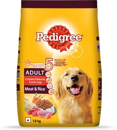 Pedigree Dry Food for Adult Dogs- Meat & Rice Flavour