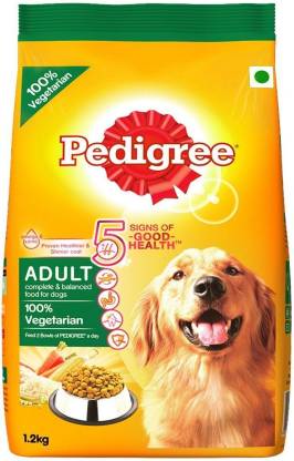 Pedigree Dry Food for Puppy & Adult Dogs, 100% Vegetarian