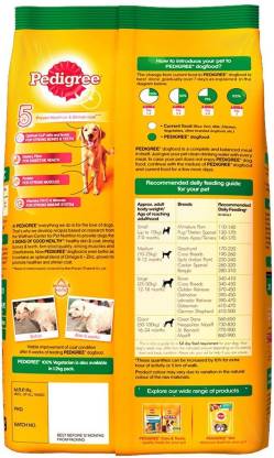 Pedigree Dry Food for Puppy & Adult Dogs, 100% Vegetarian