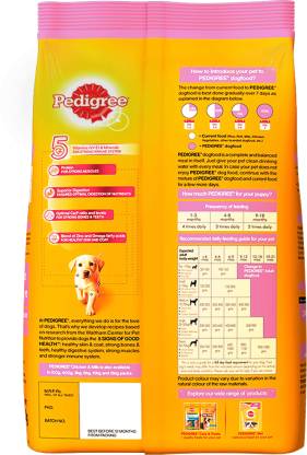 Pedigree Puppy Dry Dog Food- Chicken & Milk Flavour
