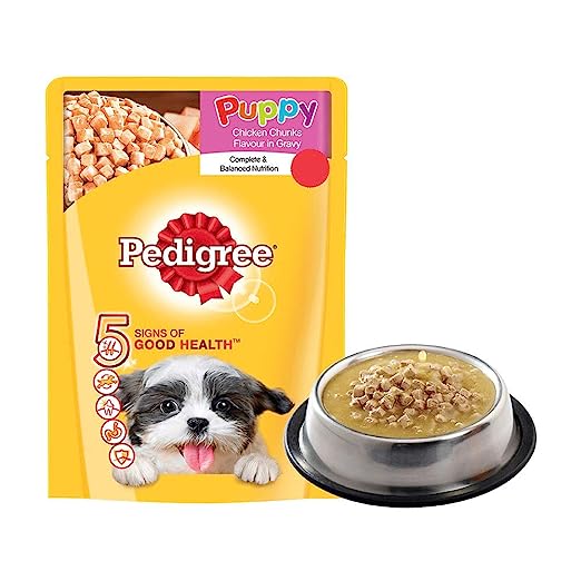 Pedigree Wet Dog Food | For Puppy | Chicken Flavour | Tasty Meal with Real Meat