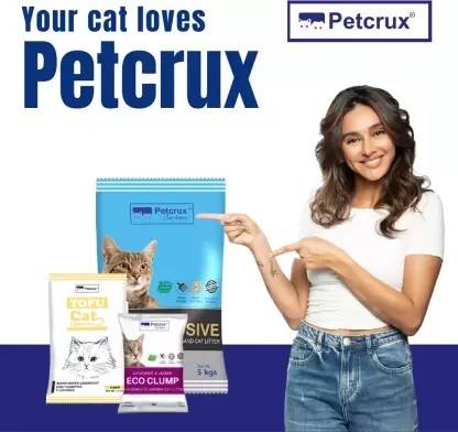 Petcrux Exclusive Scoopable Lavender and Lemon Eco Clump Smart Bentonite Cat Litter (Pack of 4 - Total 40 Ltr)