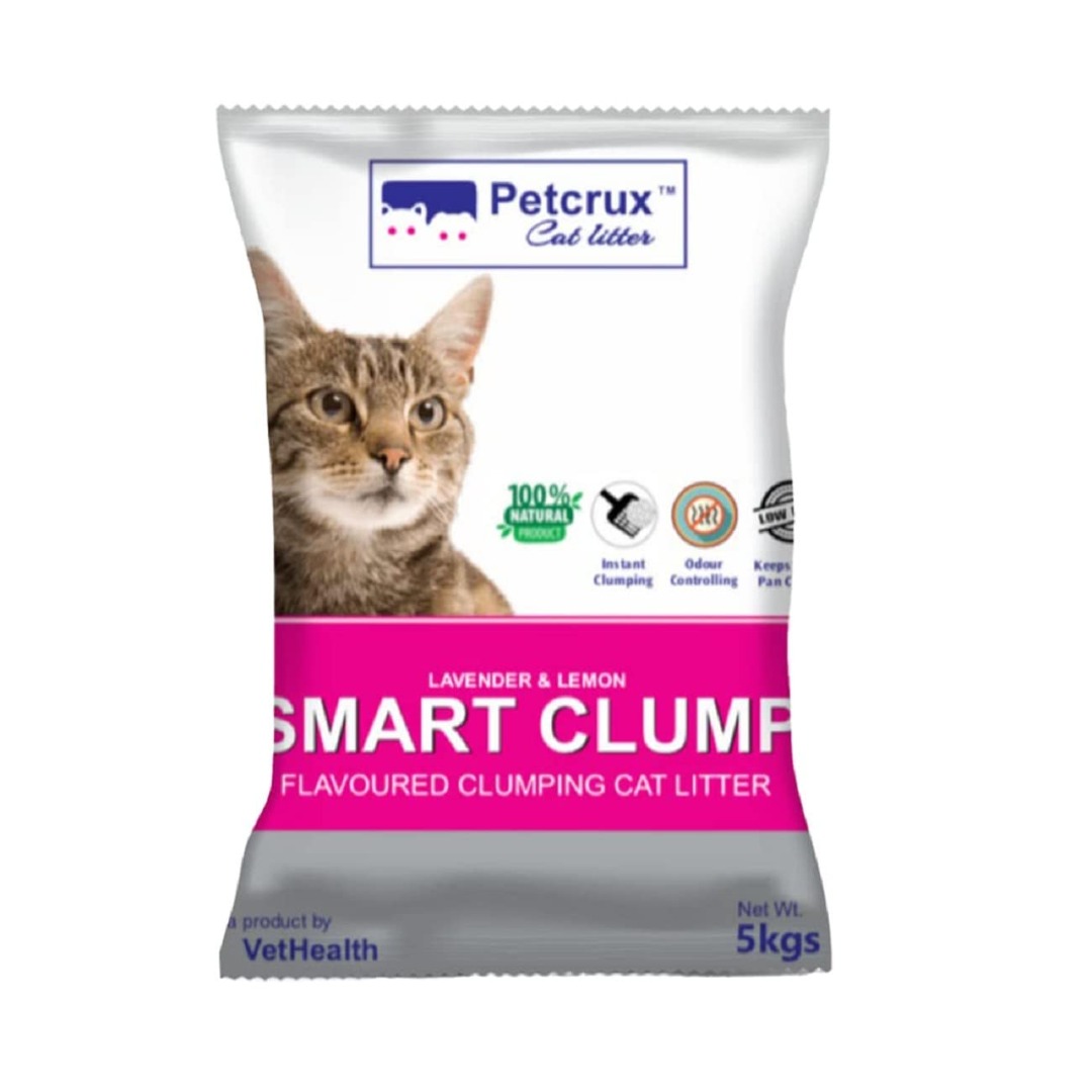 PetCrux Exclusive Scoopable Smart Bentonite Cat Litter- 5Kg (Pack of 1)