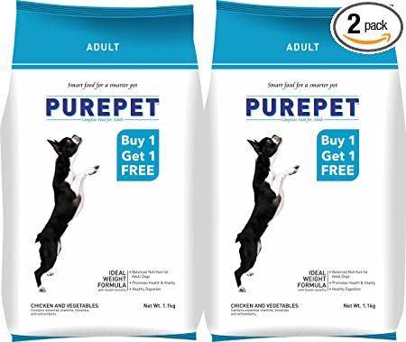 Purepet Dry Dog Food | For Adult | Chicken & Vegetable Flavour | Complete & Balanced Daily Nutrition