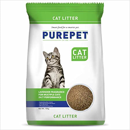 Purepet Clumping Lavender Fragrance Cat Litter (For multiple cats)
