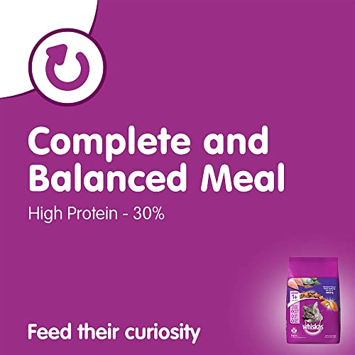 Whiskas Dry Food for Adult Cats (+1 Years)  Mackerel Flavour