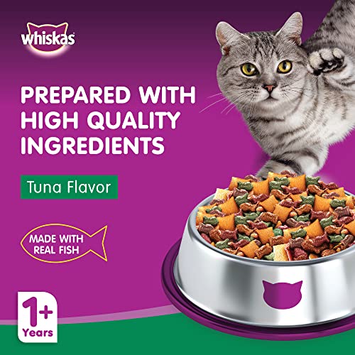 Whiskas Dry Food for Adult Cats (+1 Years) Tuna Flavour- 12Kg