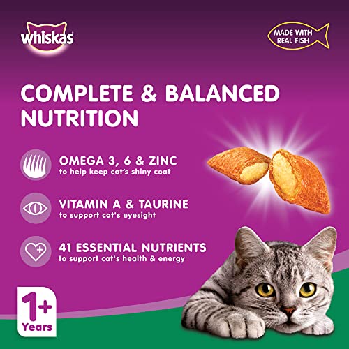 Whiskas Dry Food for Adult Cats (+1 Years) Tuna Flavour- 12Kg