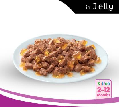 Whiskas Wet Cat Food For Kittens (2-12 Months)- Tuna in Jelly Flavour- 48 Pouches (48 x 85gm)