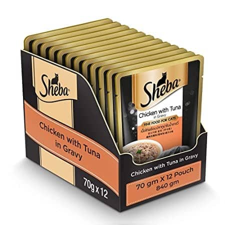 Sheba Tuna Pumpkin & Carrot In Gravy Rich Premium Adult Fine Cat Wet Food, 70gm