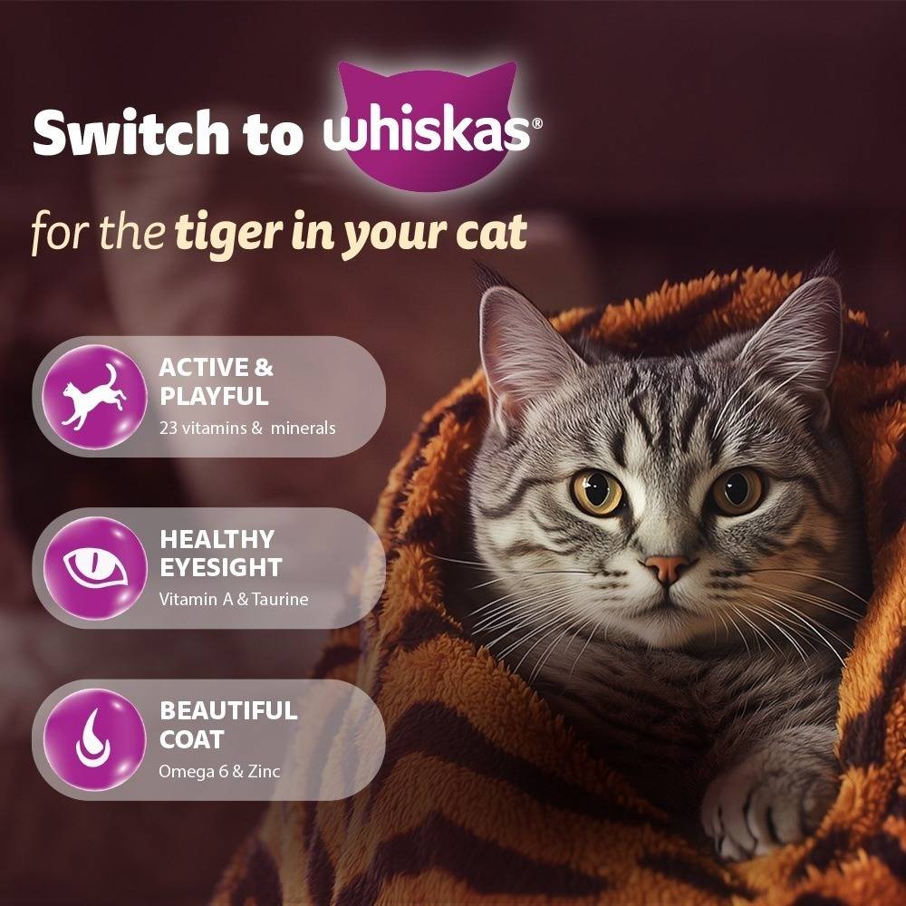Whiskas Adult (1+ Years) Dry Cat Food, Tuna Flavour