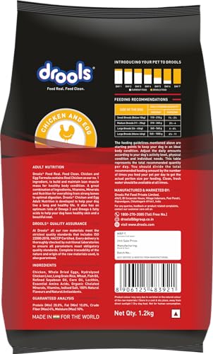 Drools Dry Dog Food Adult, Chicken and Egg Flavor