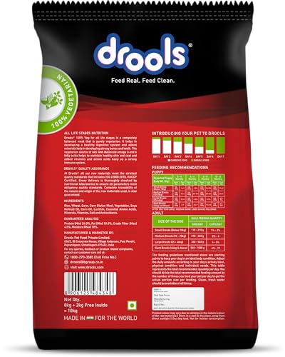 Drools Dry Dog Food | Vegetable Flavour | Complete & Balanced Daily Nutrition