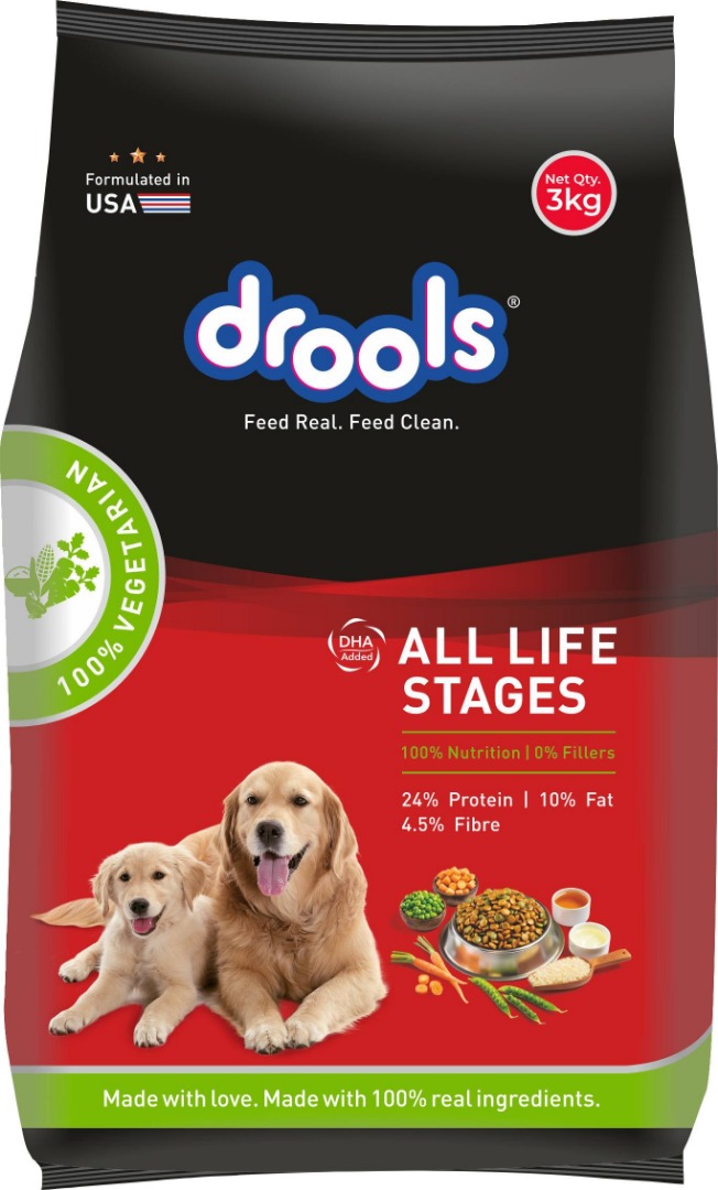 Drools Dry Dog Food | Vegetable Flavour | Complete & Balanced Daily Nutrition
